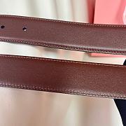 Okify MiuMiu Dark Brown Belt 34mm  - 2