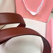 Okify MiuMiu Coffee Brown Belt 34mm  - 6