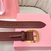 Okify MiuMiu Coffee Brown Belt 34mm  - 4