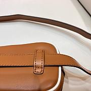Okify MiuMiu Leather Belt Bag In Brown 17x8x3cm  - 4