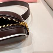 Okify MiuMiu Leather Belt Bag In Dark Brown 17x8x3cm  - 6