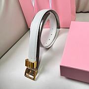 Okify MiuMiu White Belt 30mm - 6
