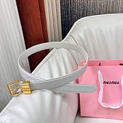 Okify MiuMiu White Belt 30mm - 2