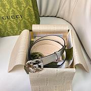 Okify Gucci Silver Buckle Silver Belt 30mm - 4