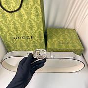 Okify Gucci Silver Buckle Silver Belt 30mm - 1