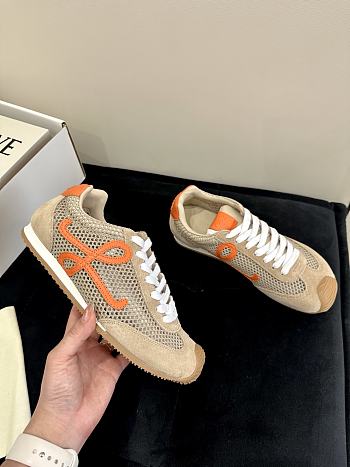 Okify Loewe Mesh Orange Sneakers EU35-40 