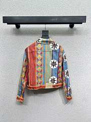 Okify Loewe Multicolor Denim Jacket SML - 3