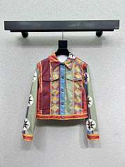 Okify Loewe Multicolor Denim Jacket SML - 1