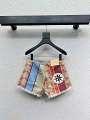 Okify Loewe Multicolor Denim Shorts SML - 3