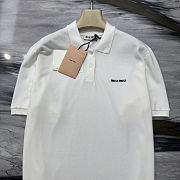 Okify MiuMiu White Polo Shirt S-XL  - 2