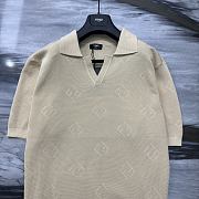 Okify Fendi Beige Polo Shirt S-XL  - 2