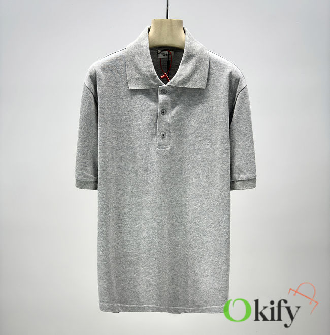 Okify YSL Gray Polo Shirt S-XL  - 1