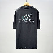 Okify Dior Gray T-shirt With Lily Flowers XS-L  - 5