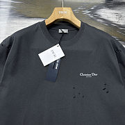 Okify Dior Gray T-shirt With Lily Flowers XS-L  - 4