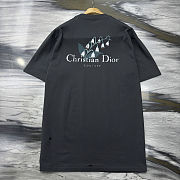 Okify Dior Gray T-shirt With Lily Flowers XS-L  - 3