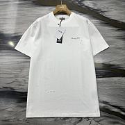 Okify Dior White T-shirt With Lily Flowers XS-L  - 4