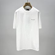 Okify Dior White T-shirt With Lily Flowers XS-L  - 1