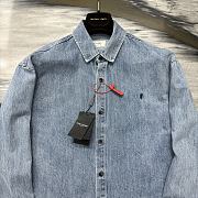 Okify YSL Denim Blue Shirt Jacket S-XL  - 2