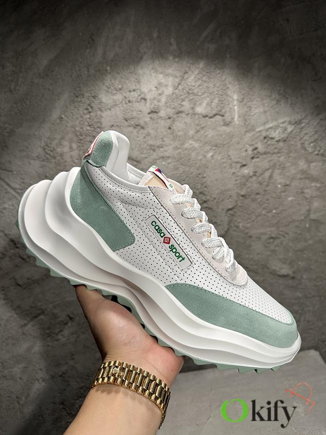 Okify Casablanca Green Mint Thick Sole Sneakers EU39-47 - 1