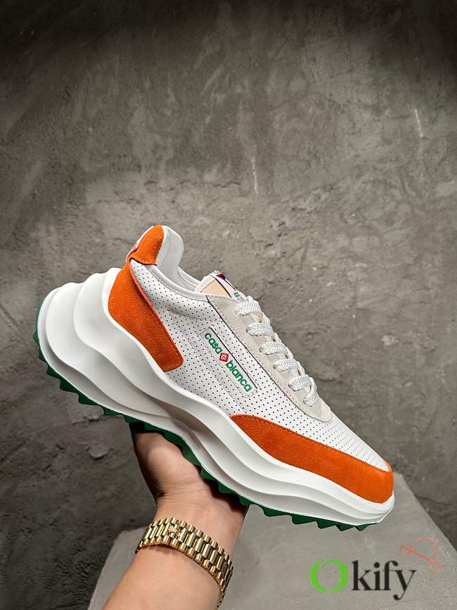 Okify Casablanca Orange Thick Sole Sneakers EU39-47 - 1