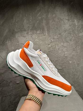 Okify Casablanca Orange Thick Sole Sneakers EU39-47
