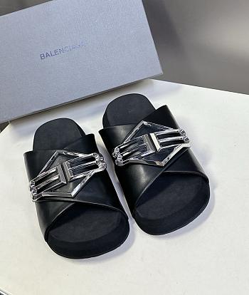 Okify Balenciaga Black Slides EU35-45