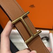 Okify Hermes Hisseo Reversible Belt In Black And Brown 32mm - 5