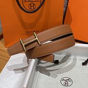 Okify Hermes Hisseo Reversible Belt In Black And Brown 32mm - 2
