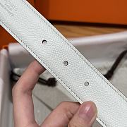 Okify Hermes Hisseo Reversible Belt In Black And White With Gold Buckle 32mm - 5