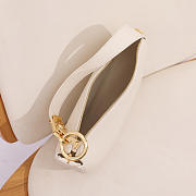 Okify Burberry Knight Arc Bag In White 28.5x15x22cm  - 3