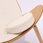 Okify Burberry Knight Arc Bag In White 28.5x15x22cm  - 2