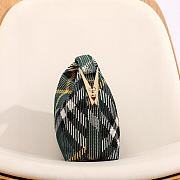 Okify Burberry Green Peg Bag 21.5x10.5x23cm  - 5