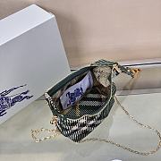 Okify Burberry Green Peg Bag 16x10x26cm  - 5