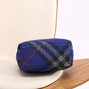 Okify Burberry Blue Peg Bag 21.5x10.5x23cm  - 3
