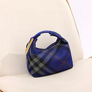 Okify Burberry Blue Peg Bag 21.5x10.5x23cm  - 6