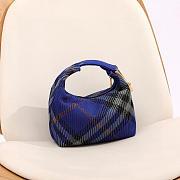 Okify Burberry Blue Peg Bag 21.5x10.5x23cm  - 2