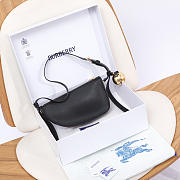 Okify Burberry Shield Bag In Black 26x5x13.5cm  - 1