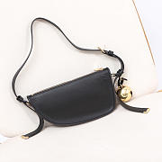 Okify Burberry Shield Bag In Black 26x5x13.5cm  - 4