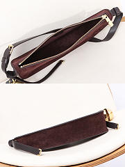 Okify Burberry Shield Suede Bag In Red Wine 32x7x17cm  - 3