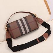 Okify Burberry Note Bag In Dark Brown 24x8x14cm  - 3