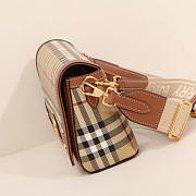 Okify Burberry Note Bag In Brown And Beige 24x8x14cm  - 4