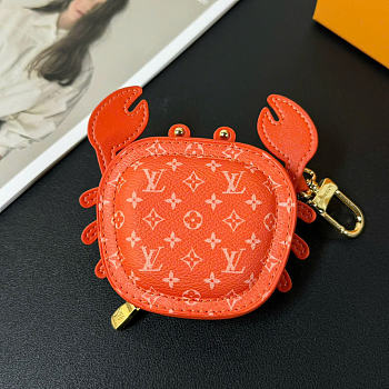 Okify Louis Vuitton Crab Bag Charm In Orange