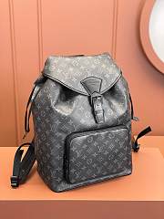 Okify Louis Vuitton Montsouris Backpack In Black 32x40x19cm M46683 - 6