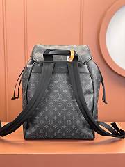 Okify Louis Vuitton Montsouris Backpack In Black 32x40x19cm M46683 - 3