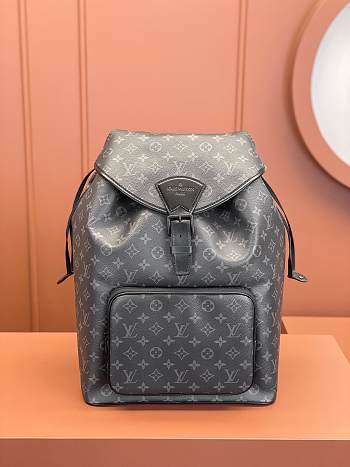 Okify Louis Vuitton Montsouris Backpack In Black 32x40x19cm M46683