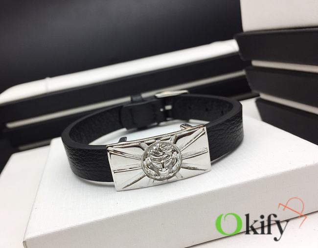 Okify Versace Black Belt Bracelet  - 1