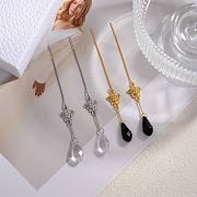 Okify Versace Silver/Gold Water Drop Earrings  - 1