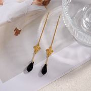 Okify Versace Silver/Gold Water Drop Earrings  - 4