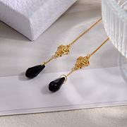 Okify Versace Silver/Gold Water Drop Earrings  - 5