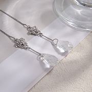 Okify Versace Silver/Gold Water Drop Earrings  - 2